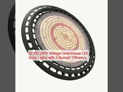 AC100-240V Voltage Serra LED Lampade per la coltivazione con efficienza 2,8μmol/J