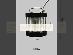 Luce di pesca a LED subacquea per mare profondo con angolo di raggio di 120 gradi 1000W Luce di pesca per barca